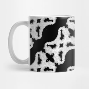 Black Animal Print Zebra Tie Dye Mug